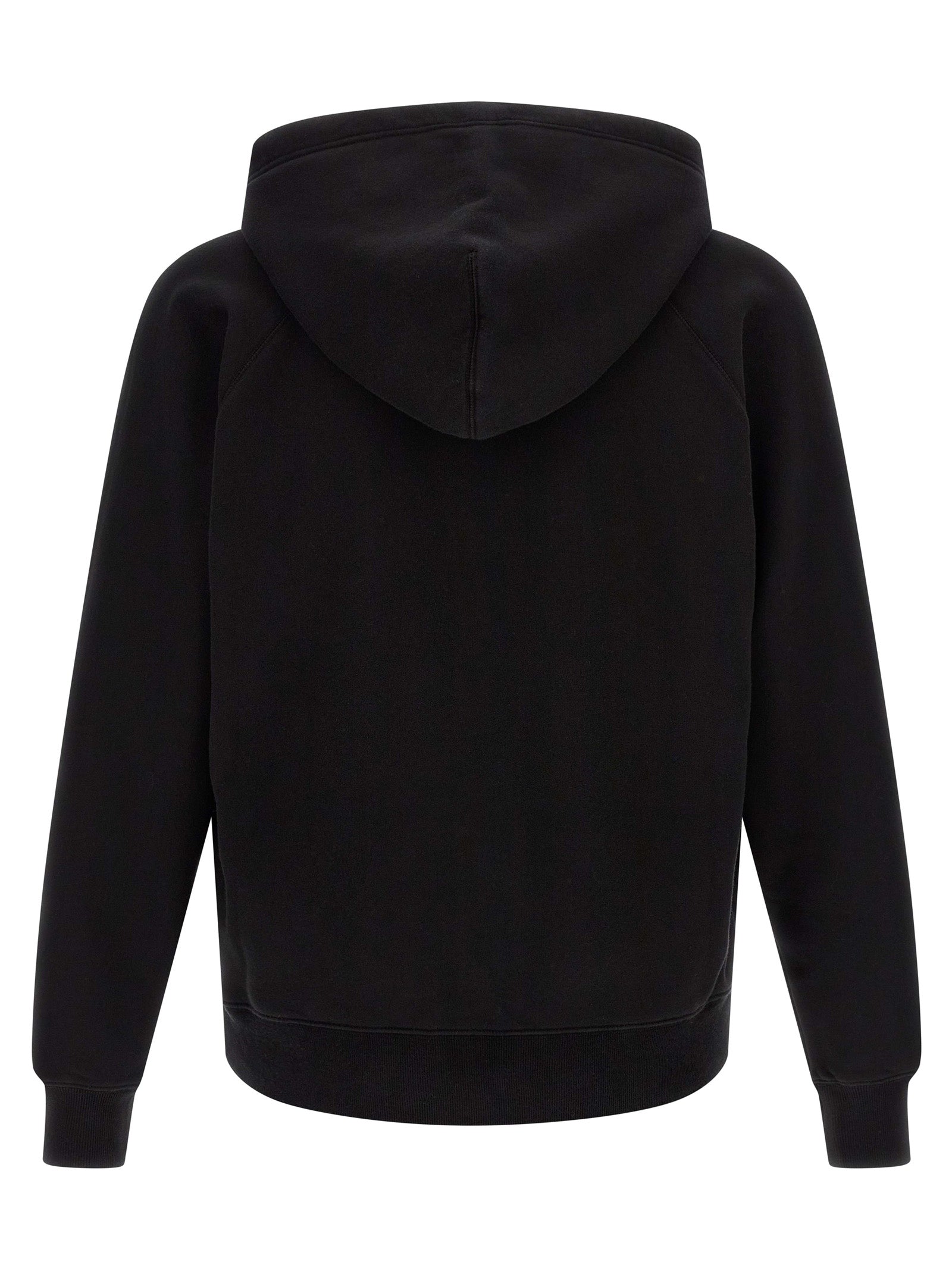 Sweatshirt Hoodie by Tom Ford for men in cotton black features a edgy silhouette, detailed with a edgy hooded neckline and for a refined finish.