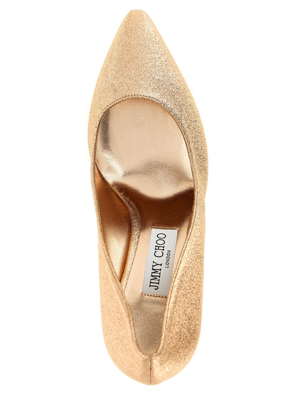 High-Heel Stiletto Pumps Heels by Jimmy Choo for women in polyester leather multicolor & pink features an effortlessly chic silhouette from the Romy Women's Polyester Leather High-Heel Stiletto Pumps Heels collection, showcasing a stiletto high-heel and effortlessly chic for a effortlessly chic look.