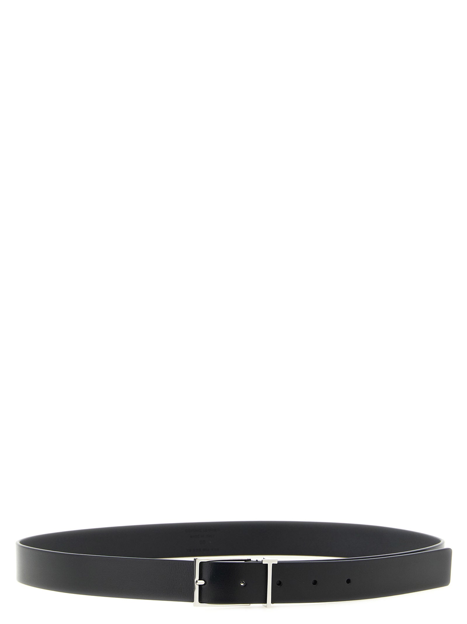 Belt by Tom Ford for men in calfskin leather & palladium black & palladium presents a artisanal silhouette from the Calfskin Leather & Palladium Belt collection, showcasing an artisanal design and refined craftsmanship for a artisanal look.
