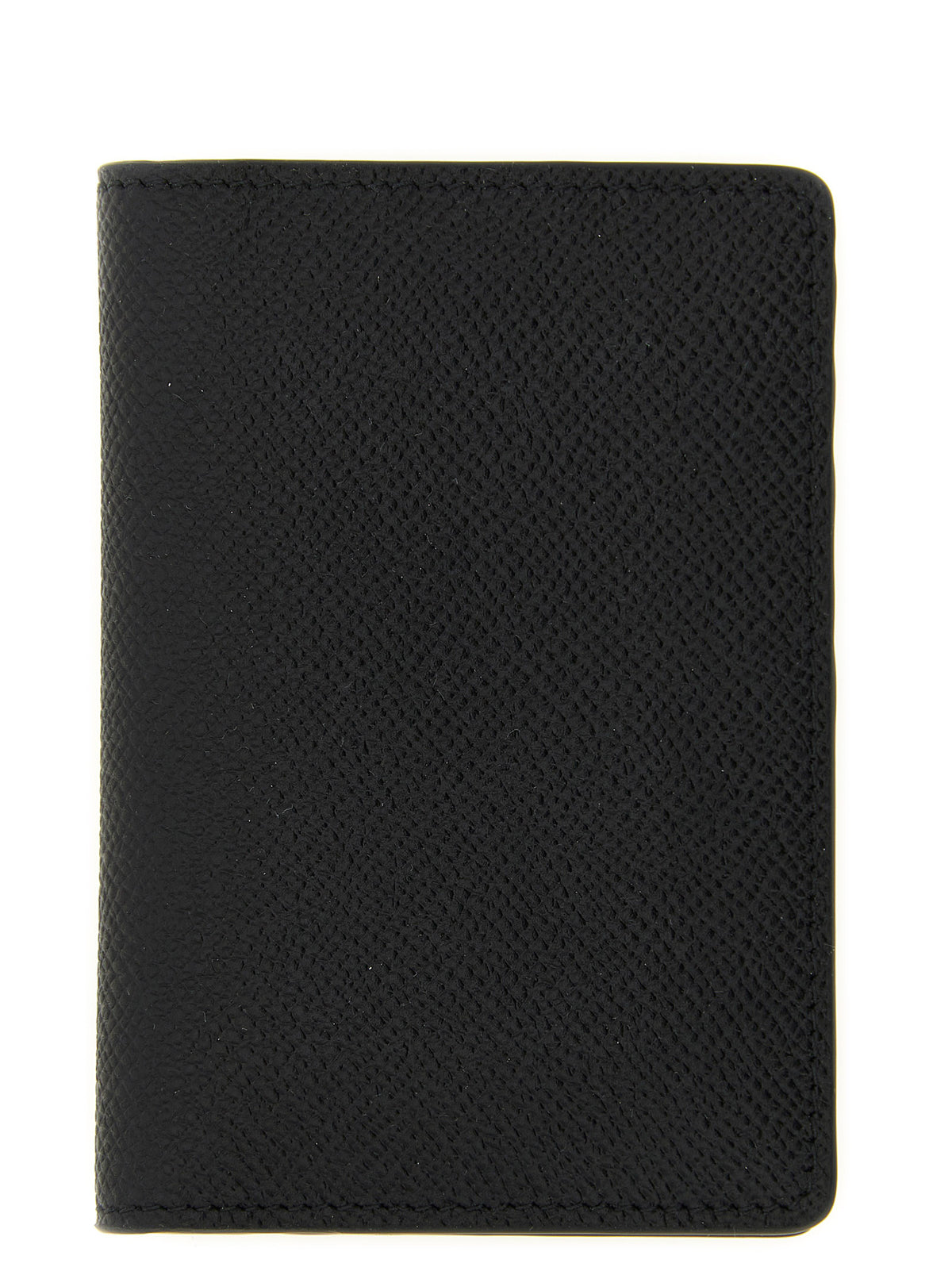 Maison Margiela Four Stitches Calfskin Leather Cardholder Card Case - Black Signature