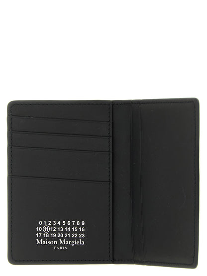Maison Margiela Four Stitches Calfskin Leather Cardholder Card Case - Black Signature
