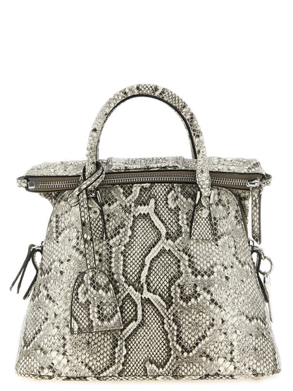 Mini Shoulder Bag by Maison Margiela for women in pvc & leather gray, silver, signature-print & print features a effortless chic silhouette with a secure , ample , and versatile shoulder-strap for a effortless chic finish.