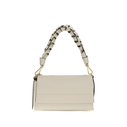 2-in-1 Shoulder & Crossbody Flap Bag by Coccinelle for women in bos taurus calf leather beige features an effortlessly chic silhouette with a secure flap, zipper & magnetic, ample external-pockets, and versatile crossbody-strap, shoulder-strap, adjustable-strap & handle for effortlessly chic everyday luxury.