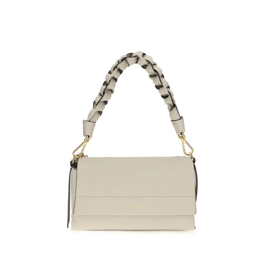 2-in-1 Shoulder & Crossbody Flap Bag by Coccinelle for women in bos taurus calf leather beige features an effortlessly chic silhouette with a secure flap, zipper & magnetic, ample external-pockets, and versatile crossbody-strap, shoulder-strap, adjustable-strap & handle for effortlessly chic everyday luxury.