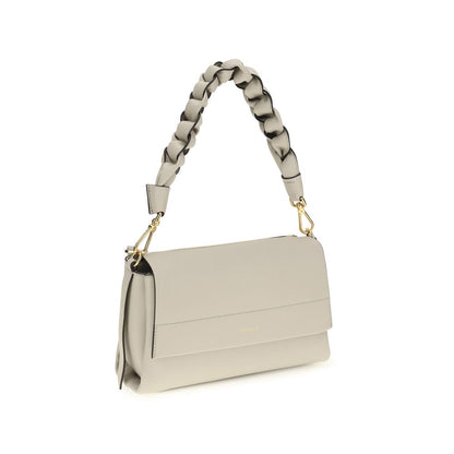 2-in-1 Shoulder & Crossbody Flap Bag by Coccinelle for women in bos taurus calf leather beige presents a versatile silhouette, showcasing a secure flap, zipper & magnetic and versatile external-pockets with versatile crossbody-strap, shoulder-strap, adjustable-strap & handle for a sophisticated look.