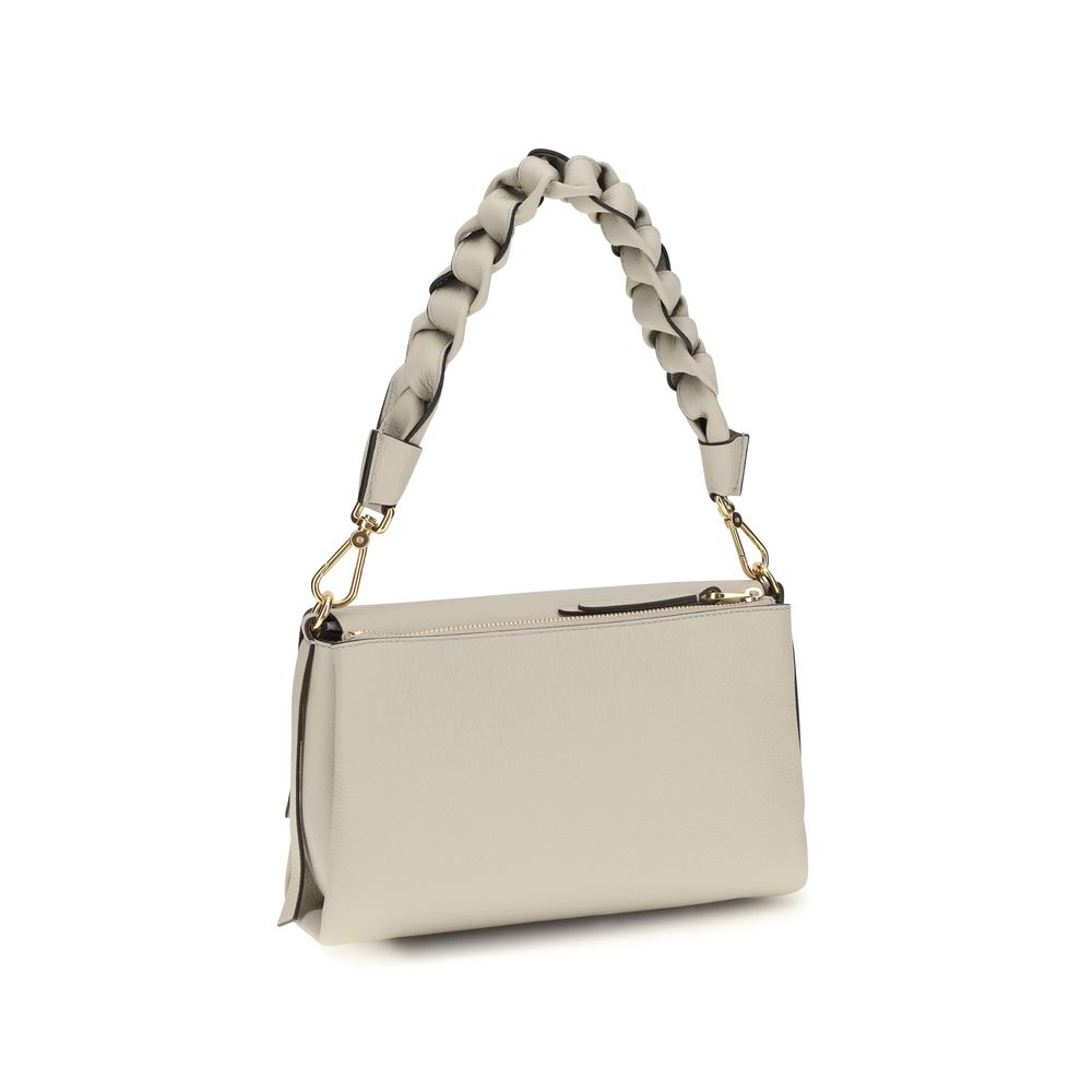 2-in-1 Shoulder & Crossbody Flap Bag by Coccinelle for women in bos taurus calf leather beige features a effortless sophistication silhouette, secured by a flap, zipper & magnetic with ample external-pockets and versatile crossbody-strap, shoulder-strap, adjustable-strap & handle for a effortless sophistication finish.