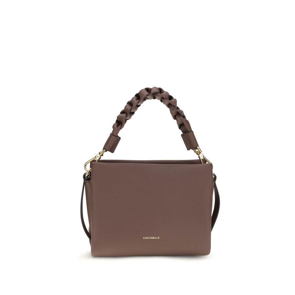 Crossbody Handbag by Coccinelle for women in bos taurus calf leather bicolour & signature features a contemporary silhouette, showcasing a secure , ample , and contemporary crossbody-strap, shoulder-strap, adjustable-strap & handle for a sophisticated look.