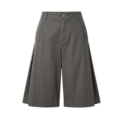 Mr&Mrs Italy Grey Cotton Women Shorts