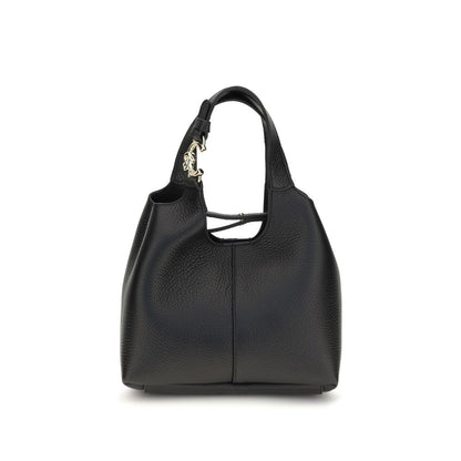 Small Crossbody Pouch Handbag by Coccinelle for women in bos taurus calf grained leather black, gold & signature features a refined silhouette, showcasing a secure zipper & button, organized , and versatile crossbody-strap, shoulder-strap, handle, adjustable-strap & detachable-strap for a refined finish.