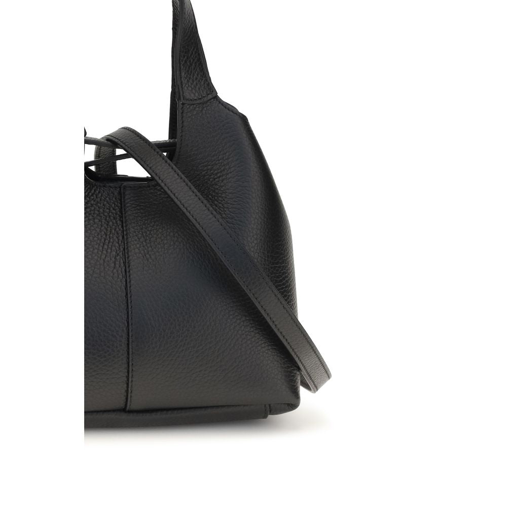 Small Crossbody Pouch Handbag by Coccinelle for women in bos taurus calf grained leather black, gold & signature features a exquisite silhouette, showcasing a secure zipper & button and exquisite with versatile crossbody-strap, shoulder-strap, handle, adjustable-strap & detachable-strap for a exquisite finish.