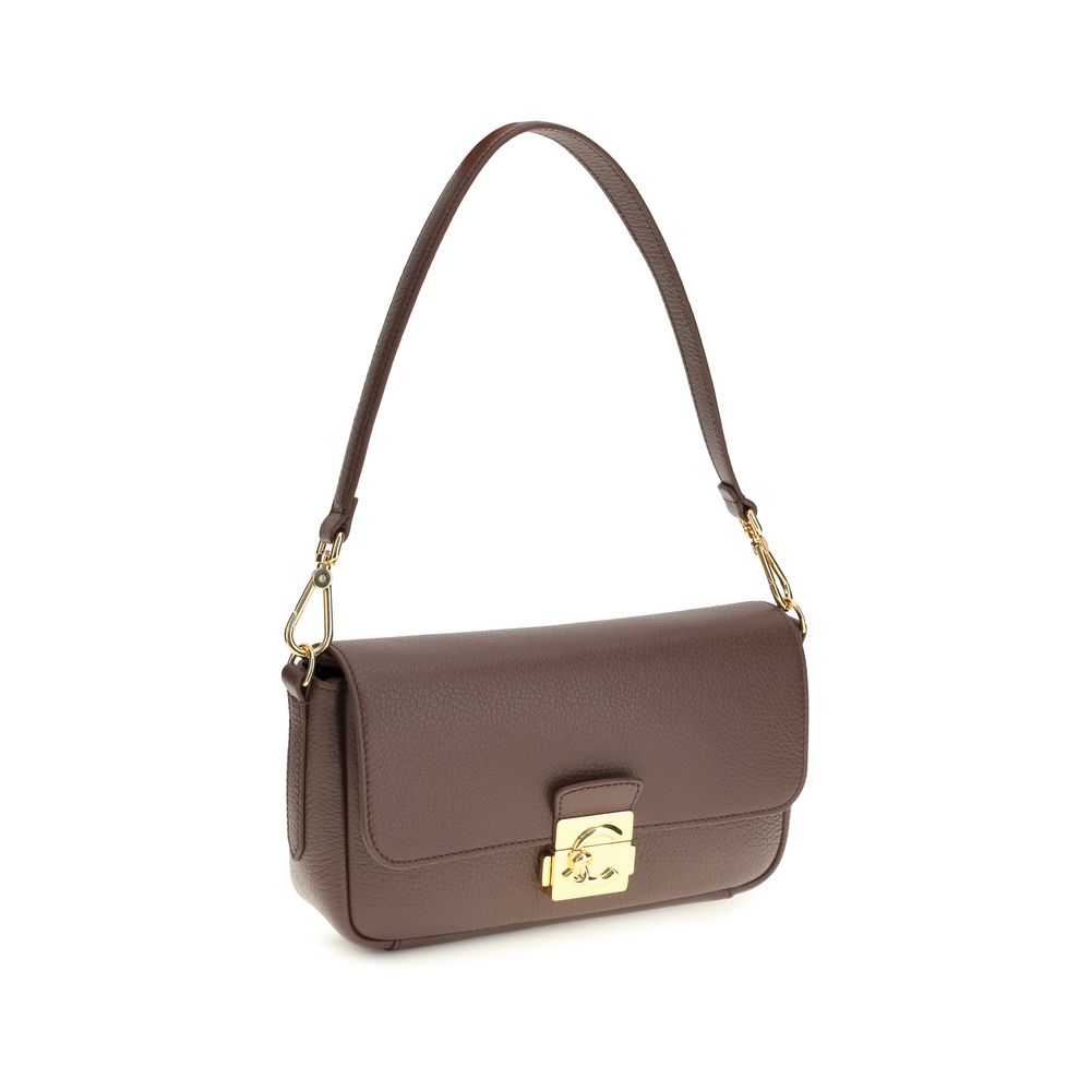 Medium 2-in-1 Shoulder & Crossbody Bag by Coccinelle for women in bos taurus calf grained leather brown & gold features a effortless sophistication silhouette, secured by a with ample and versatile crossbody-strap, shoulder-strap, adjustable-strap & handle for a effortless sophistication finish.
