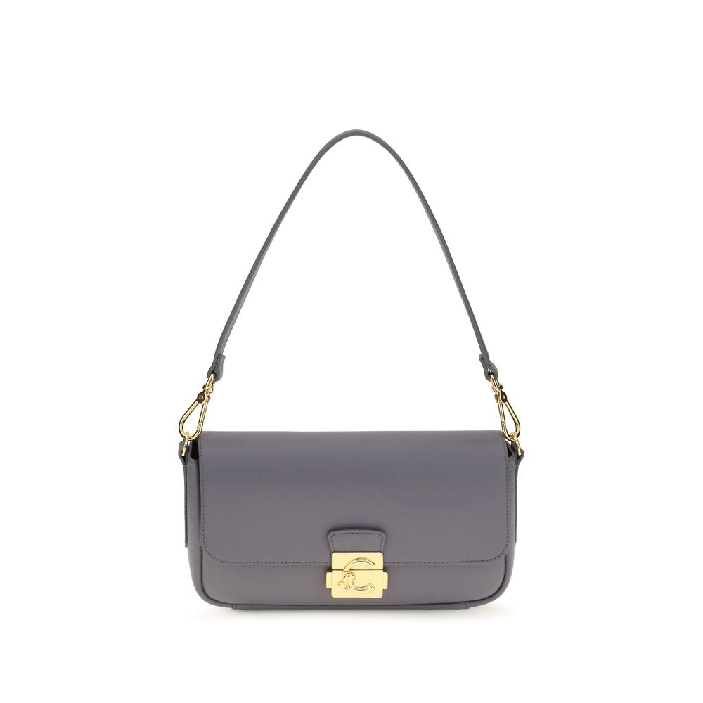 Medium 2-in-1 Shoulder & Crossbody Bag by Coccinelle for women in bos taurus calf grained leather blue & gold presents a versatile silhouette, showcasing a secure and versatile with versatile crossbody-strap, shoulder-strap, adjustable-strap & handle for a sophisticated look.