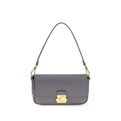 Medium 2-in-1 Shoulder & Crossbody Bag by Coccinelle for women in bos taurus calf grained leather blue & gold presents a versatile silhouette, showcasing a secure and versatile with versatile crossbody-strap, shoulder-strap, adjustable-strap & handle for a sophisticated look.