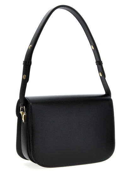 Gucci Horsebit Icon Leather Shoulder Bag - Black Gold