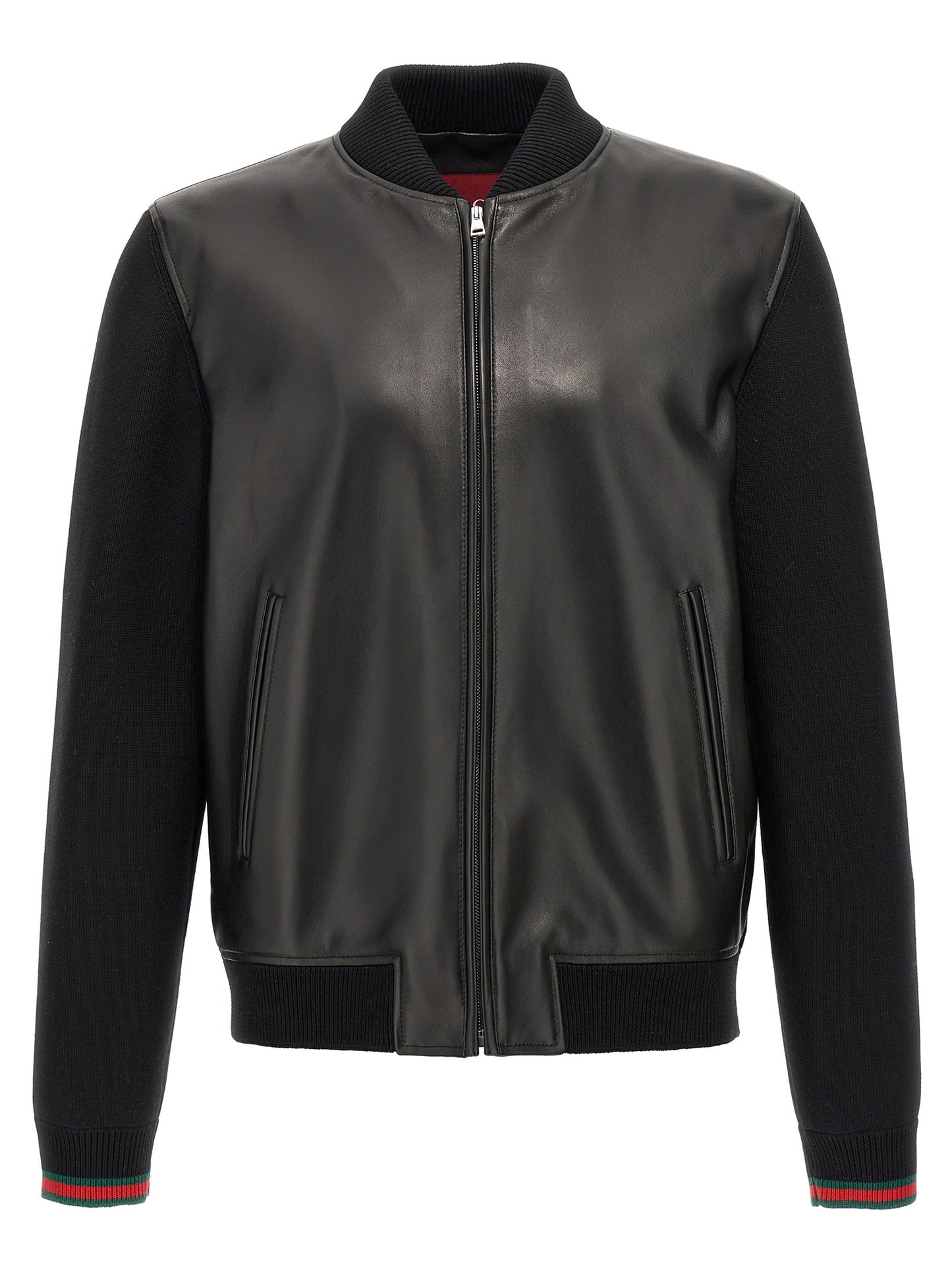 Gucci Black Lamb Leather Leather Jacket