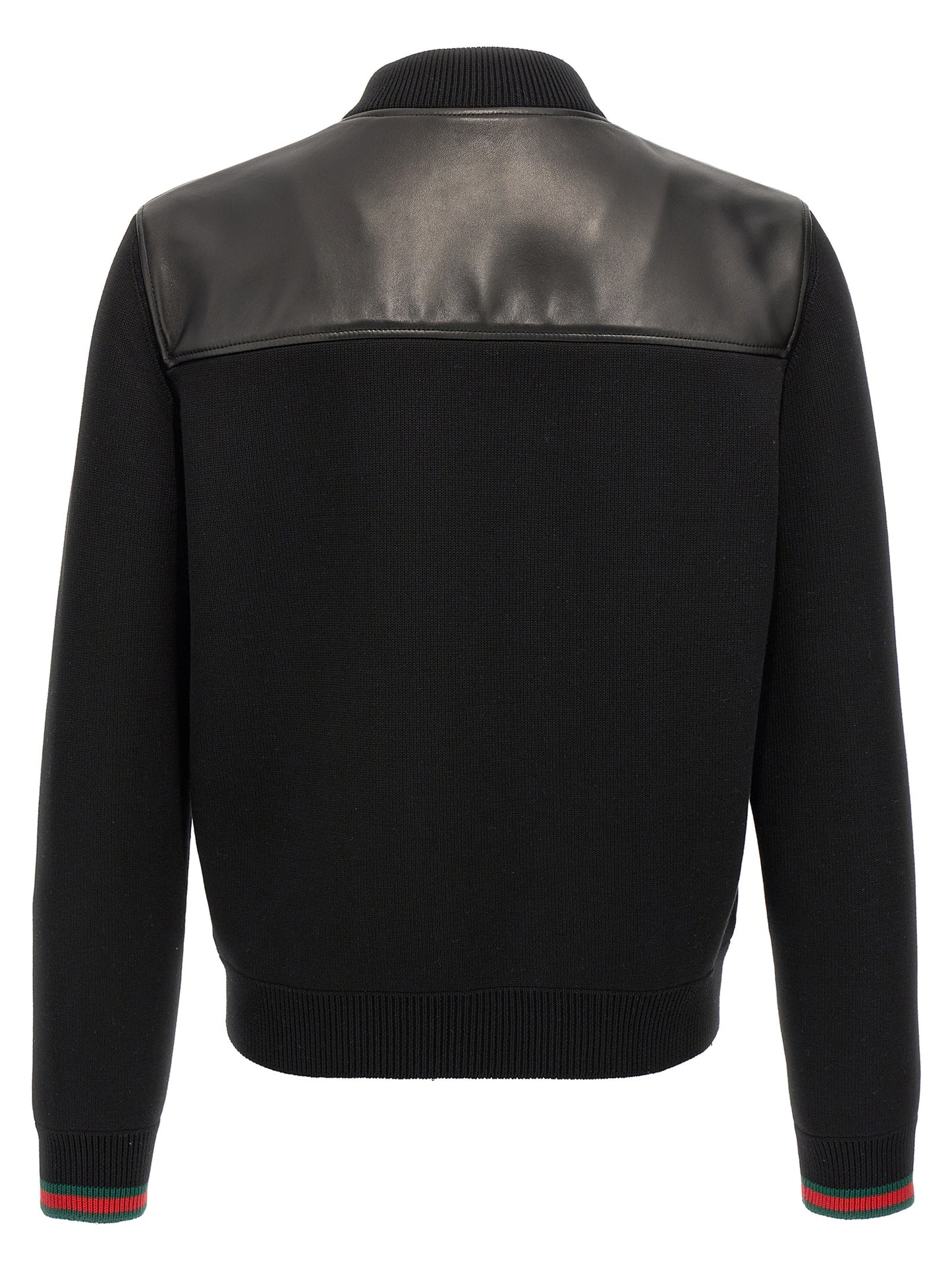 Gucci Black Lamb Leather Leather Jacket
