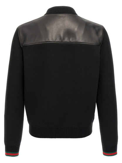 Gucci Black Lamb Leather Leather Jacket