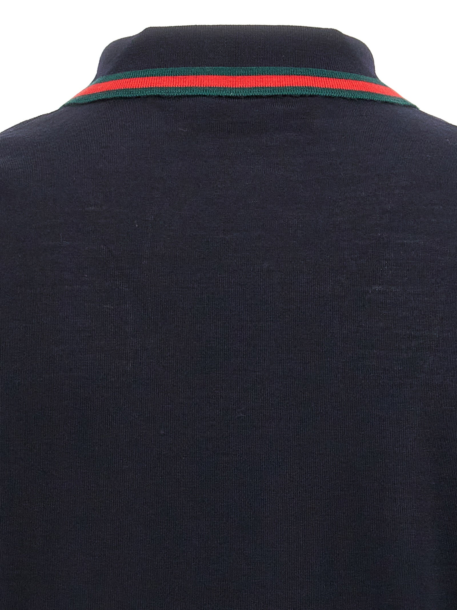 Polo Shirt by Gucci for men in wool blue features a eye catching silhouette, showcasing a refined and for a eye catching finish.