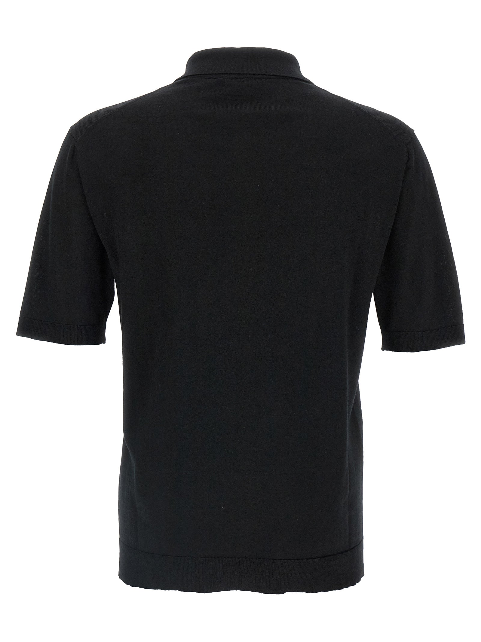 Polo Shirt by Gucci for men in wool black presents a distinguished silhouette, showcasing a sophisticated and distinguished for a truly distinguished finish.