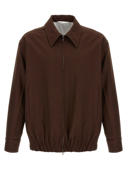 Overcoat by Gucci for men in wool brown showcases a architectural silhouette, artfully detailed with a distinctive and functional for a architectural finish.
