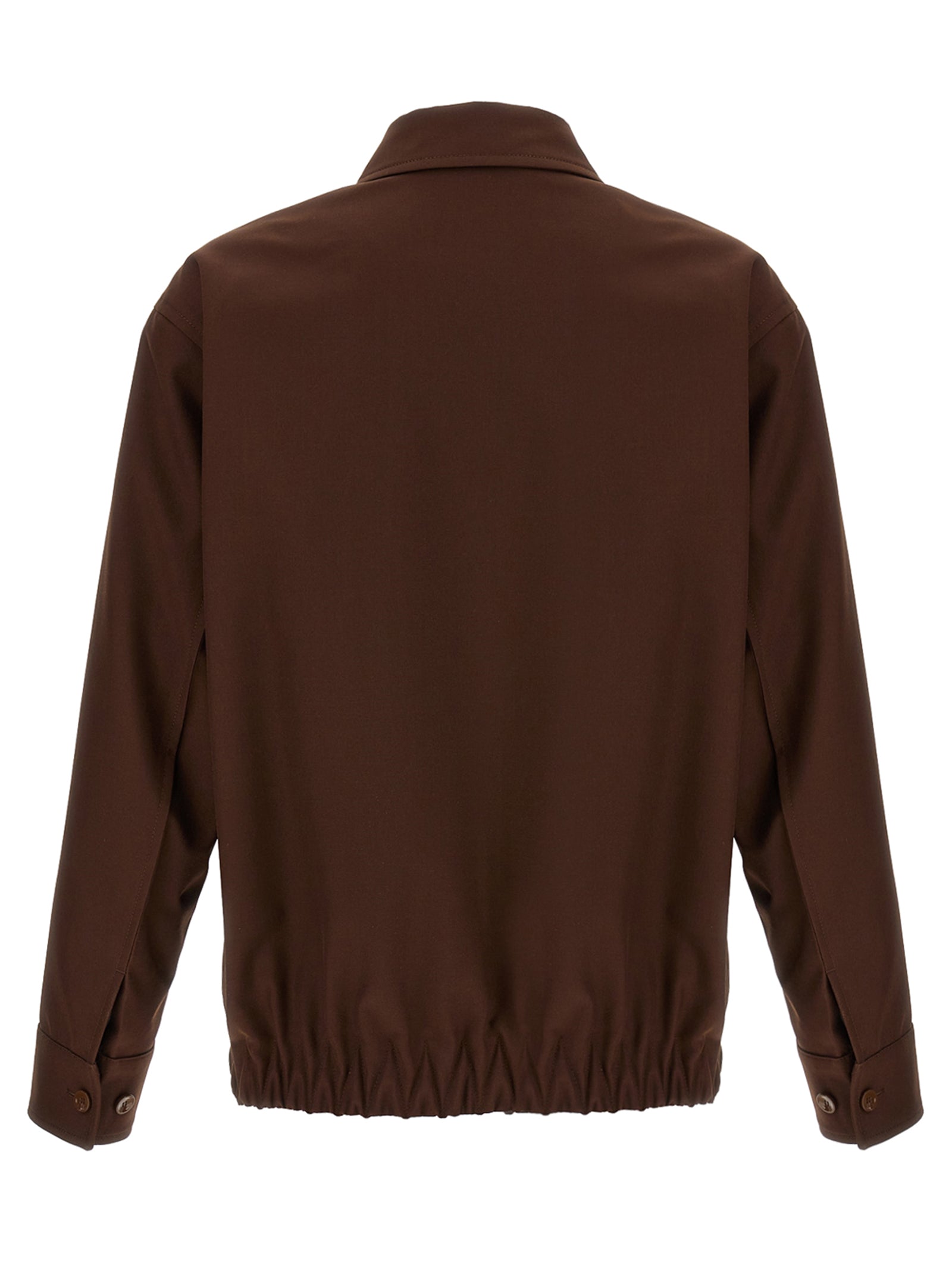 Overcoat by Gucci for men in wool brown presents a luxurious silhouette, showcasing a luxurious and sophisticated for a premium, luxurious look.