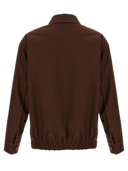 Overcoat by Gucci for men in wool brown presents a luxurious silhouette, showcasing a luxurious and sophisticated for a premium, luxurious look.