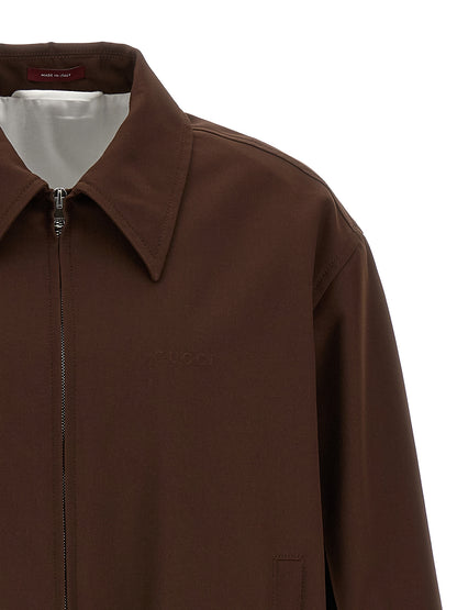 Overcoat by Gucci for men in wool brown features a cosy chic silhouette, artfully detailed with a sophisticated and premium for a cosy chic finish.