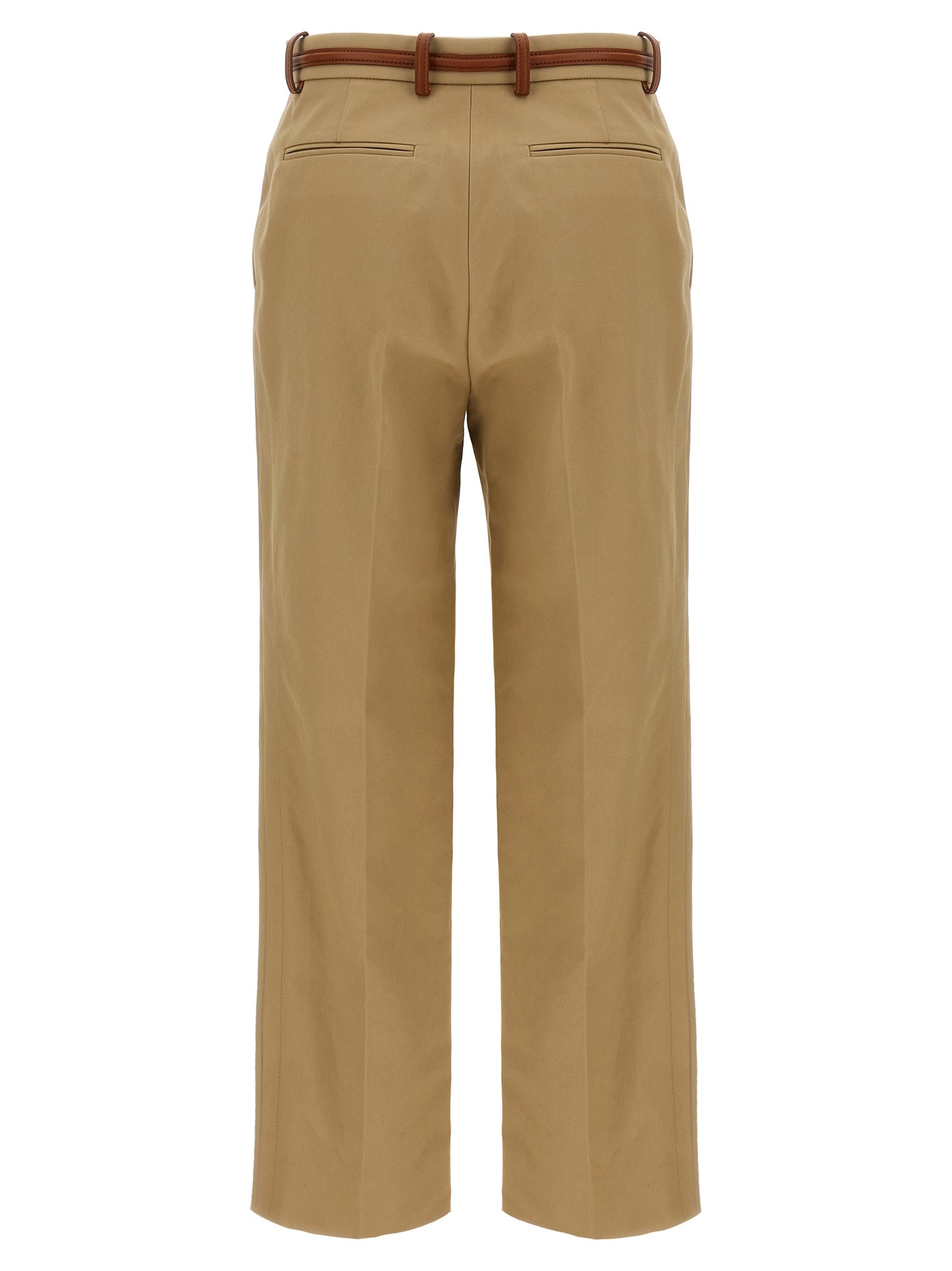 Gucci Beige Cotton Casual Pants