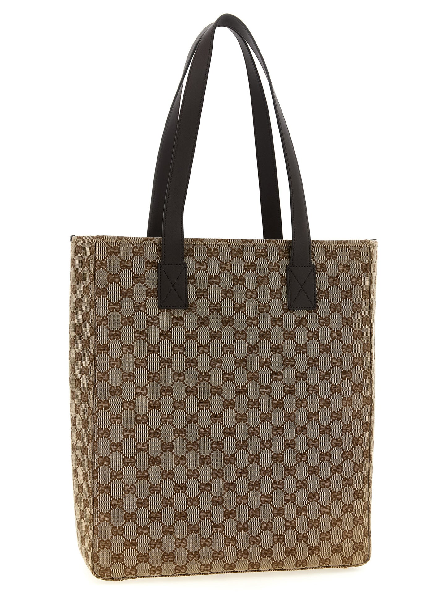 Shoulder Bag by Gucci for men in poly cotton & leather brown, signature & monogram features a effortless sophistication silhouette, secured by a zipper with ample and versatile shoulder-strap & handle for a effortless sophistication finish.