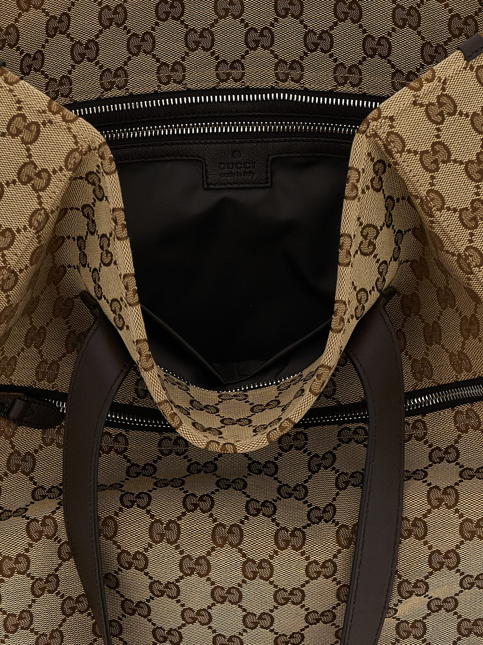 Shoulder Bag by Gucci for men in poly cotton & leather brown, signature & monogram features a effortless chic silhouette with a secure zipper, ample , and versatile shoulder-strap & handle for a effortless chic finish.