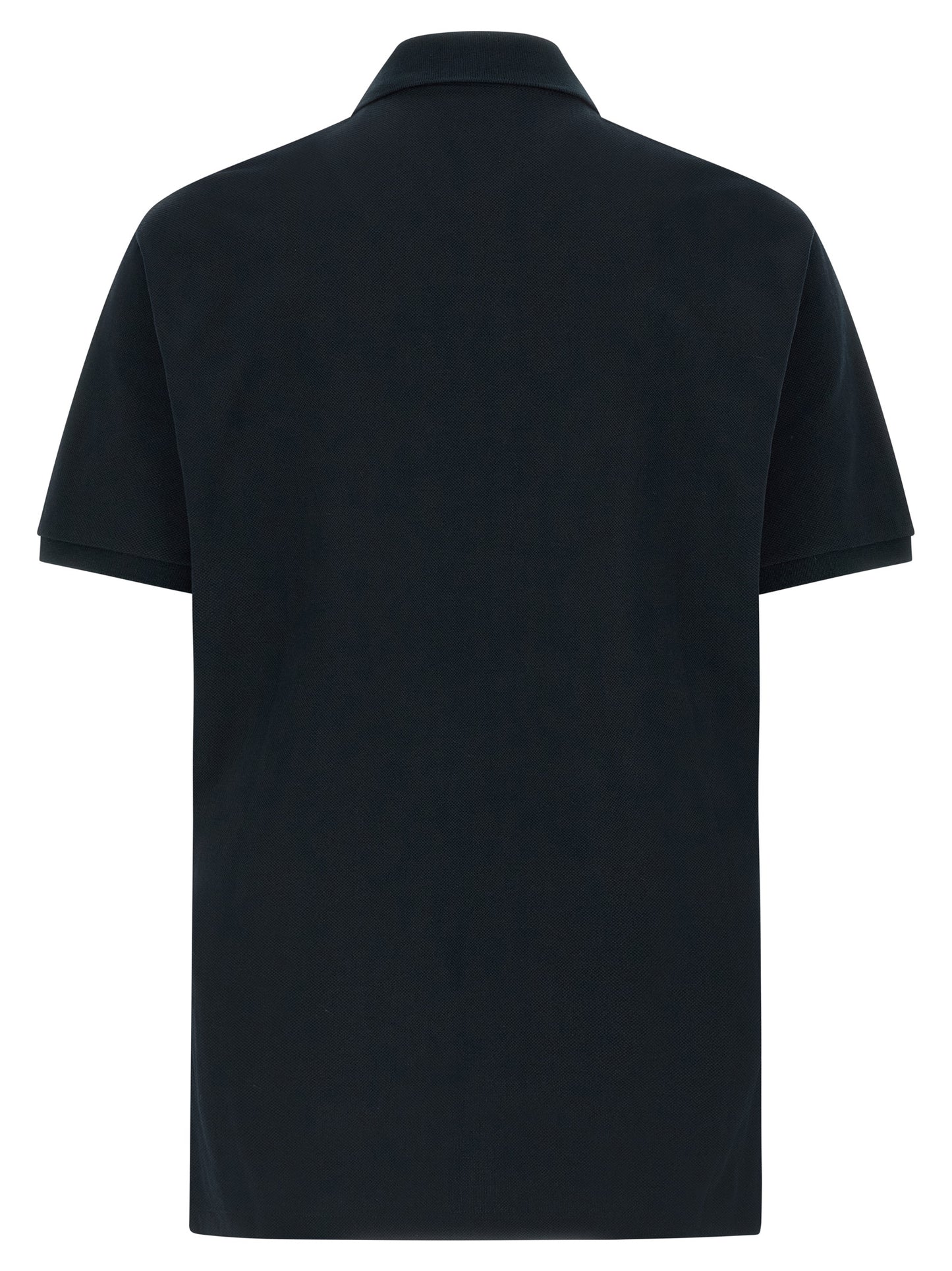 Polo Shirt by Gucci for men in cotton blue showcases a sharp silhouette, detailed with a refined and sharp for a sophisticated finish.