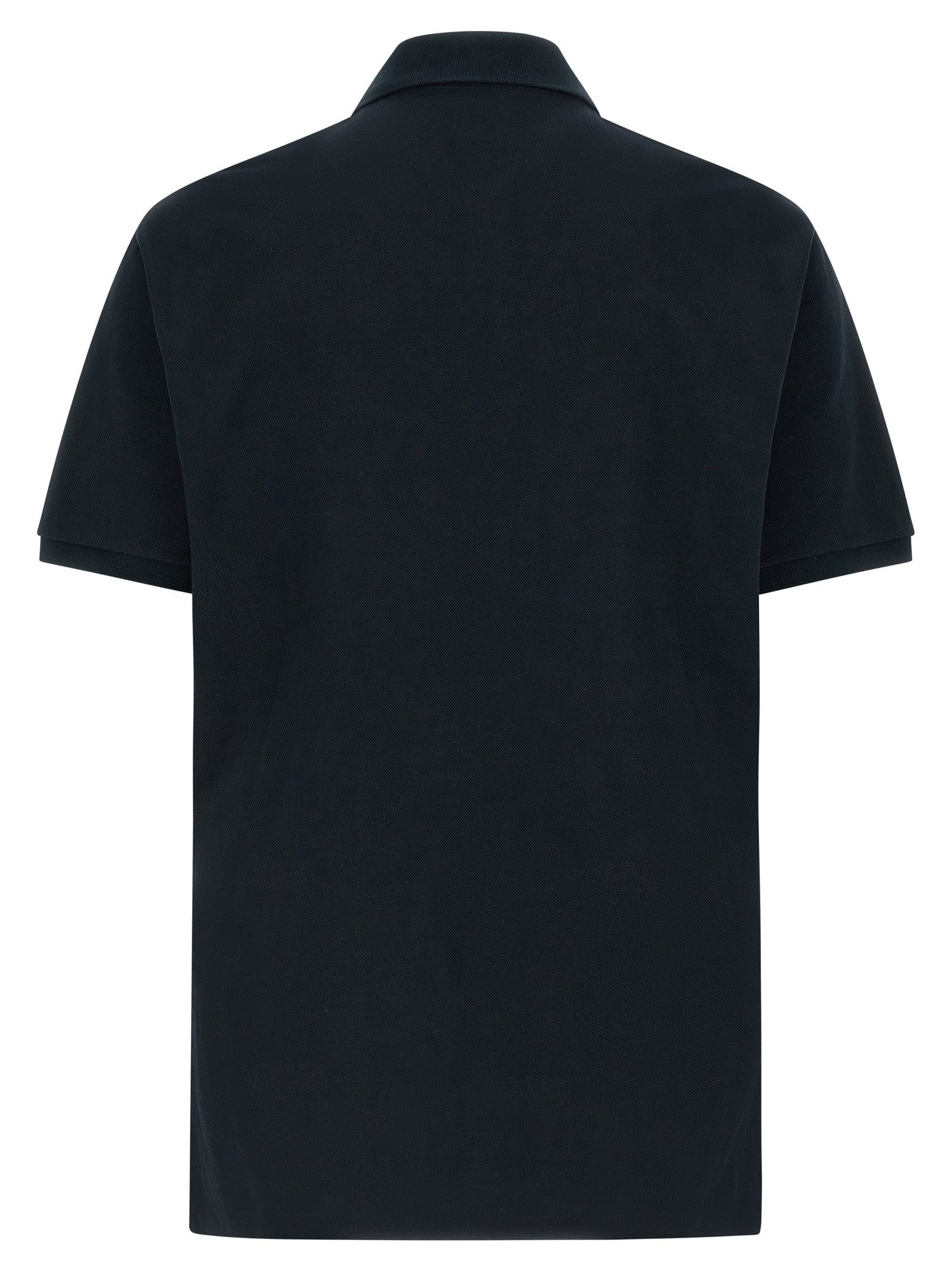 Polo Shirt by Gucci for men in cotton blue showcases a sharp silhouette, detailed with a refined and sharp for a sophisticated finish.