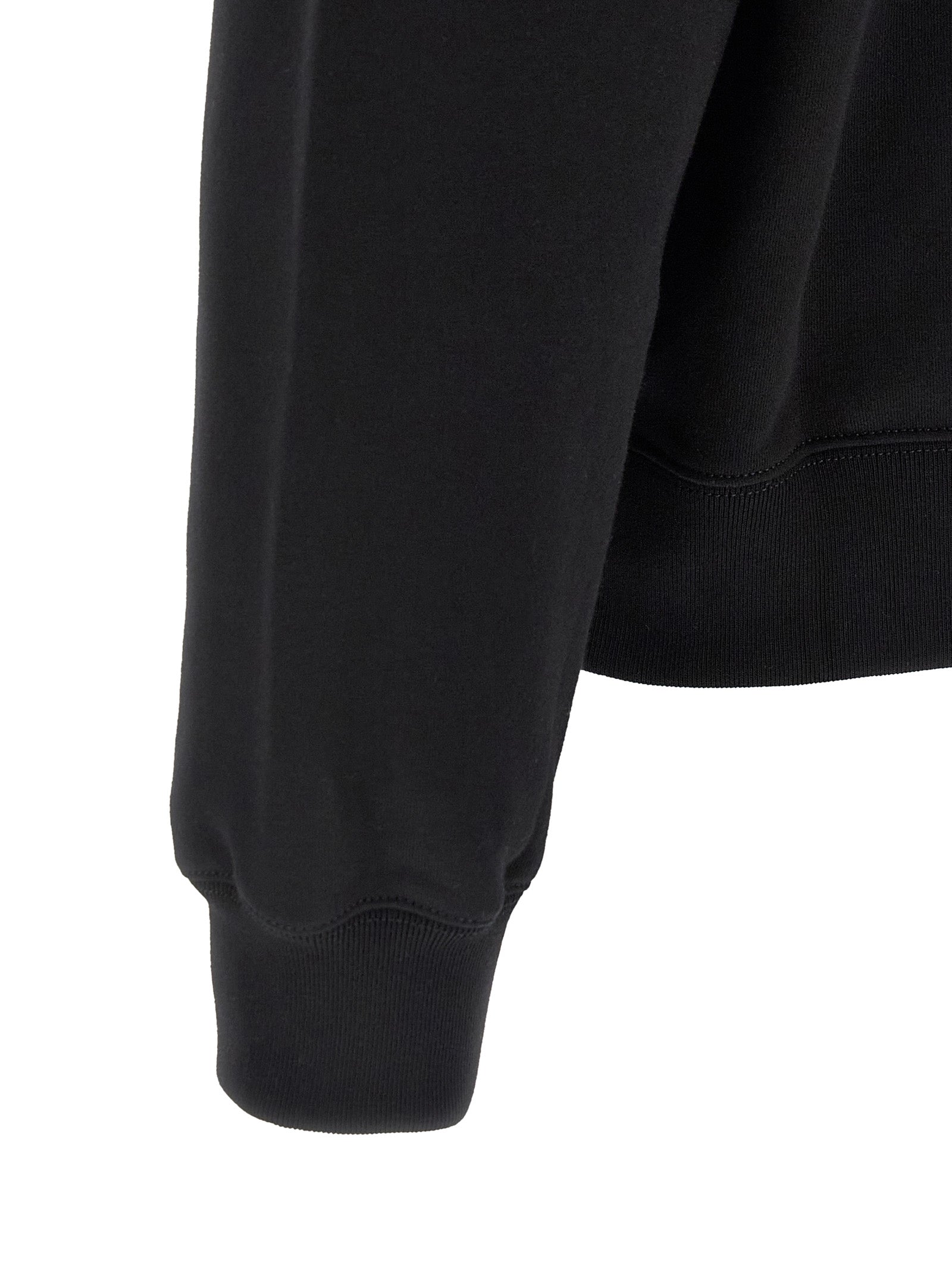 Sweatshirt by Gucci for men in cotton black features an exquisite silhouette, showcasing and crew neckline details for a exquisite look.