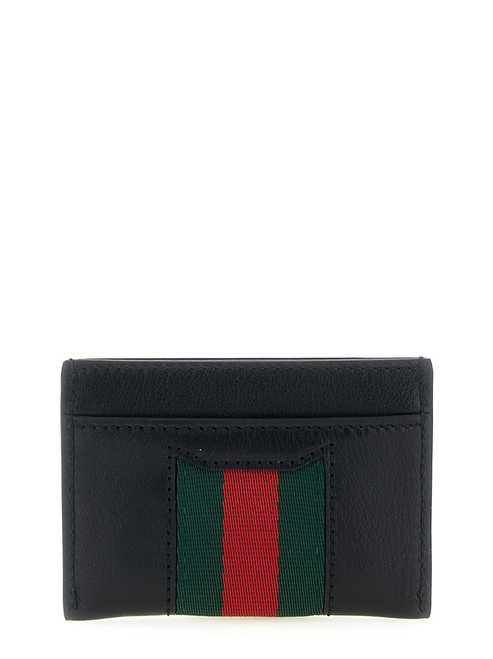 Cardholder Card Case by Gucci for women in calfskin leather black & signature features an dynamic silhouette from the Horsebit Calfskin Leather Cardholder Card Case collection, highlighting dynamic card-organization for a premium and sophisticated look.