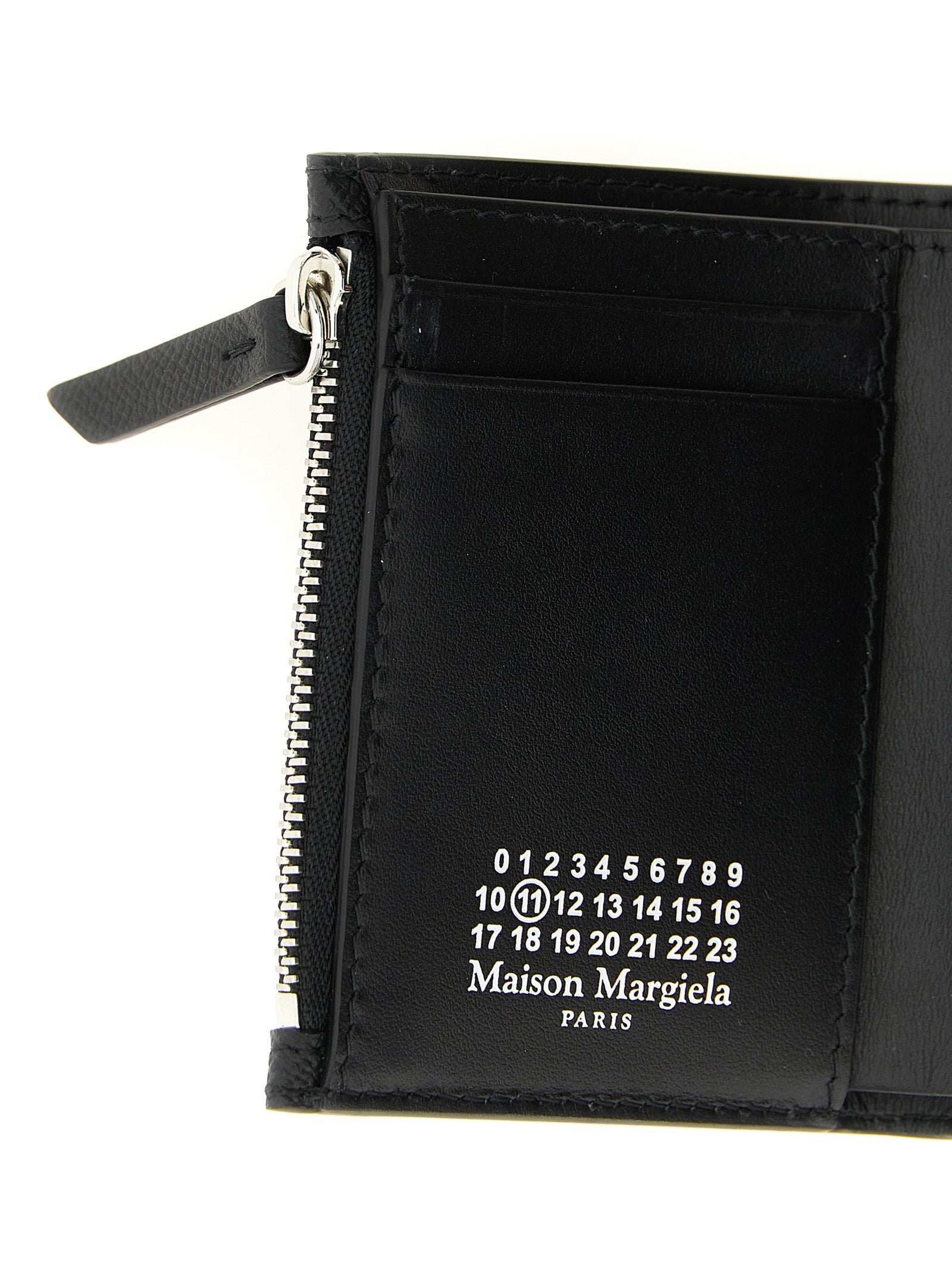 Cardholder Card Case by Maison Margiela for women in bos taurus calf suede leather black, silver & signature features a refined silhouette, showcasing the elegant lines of the Four Stitches Bos Taurus Calf Suede Leather Cardholder Card Case alongside premium card-organization compact-design coin-purse for a refined finish.