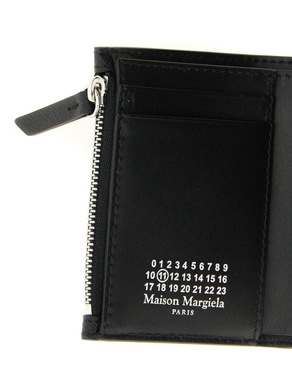 Cardholder Card Case by Maison Margiela for women in bos taurus calf suede leather black, silver & signature features a refined silhouette, showcasing the elegant lines of the Four Stitches Bos Taurus Calf Suede Leather Cardholder Card Case alongside premium card-organization compact-design coin-purse for a refined finish.