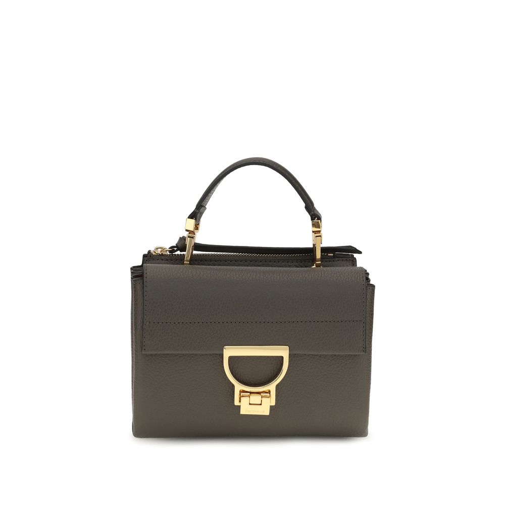 Flap Handbag by Coccinelle for women in bos taurus calfskin leather brown, gold, signature & monogram features a exquisite silhouette, showcasing a secure flap & zipper and exquisite with versatile shoulder-strap, handle & adjustable-strap for a exquisite finish.