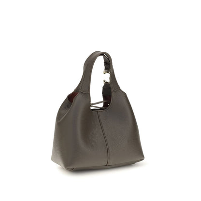 Small Crossbody Oval Handbag by Coccinelle for women in bos taurus calf grained leather brown & gold features a contemporary silhouette, showcasing a secure zipper & button, ample , and contemporary crossbody-strap, shoulder-strap, handle, adjustable-strap & detachable-strap for a sophisticated look.