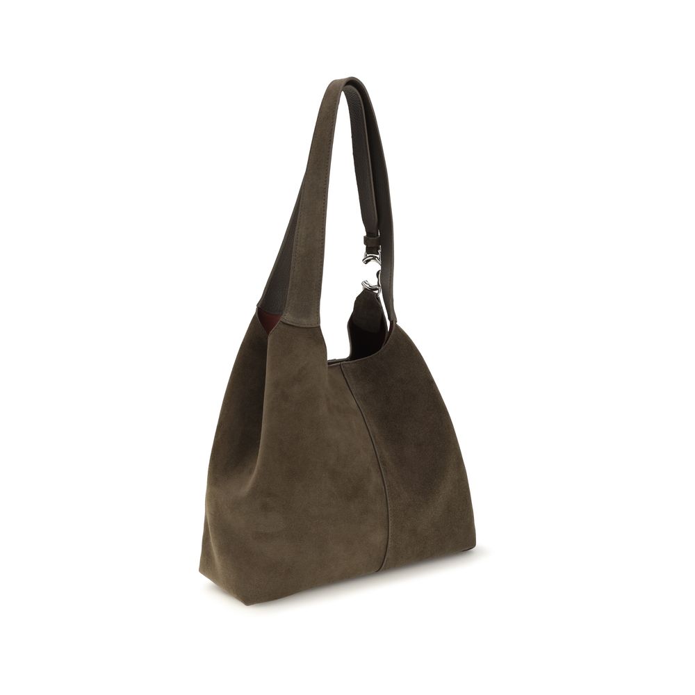 Large Shoulder Pouch Bag by Coccinelle for women in bos taurus calf leather brown & gold features a effortless chic silhouette with a secure zipper, magnetic, clasp & button, ample , and versatile shoulder-strap & handle for a effortless chic finish.