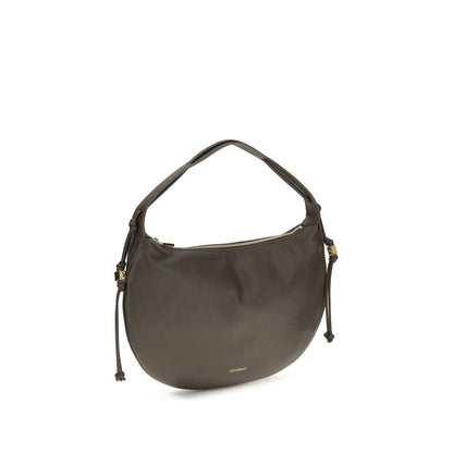 Shoulder Bag by Coccinelle for women in bos taurus grained calf leather brown, gold & signature features a effortless chic silhouette with a secure zipper, ample , and versatile shoulder-strap for a effortless chic finish.