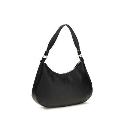 Small Shoulder Bag by Coccinelle for women in bos taurus calf leather black, gold & signature features a distinguished silhouette, showcasing a secure zipper & magnetic and distinguished built-in-compartments with versatile shoulder-strap, adjustable-strap & handle for a distinguished finish.