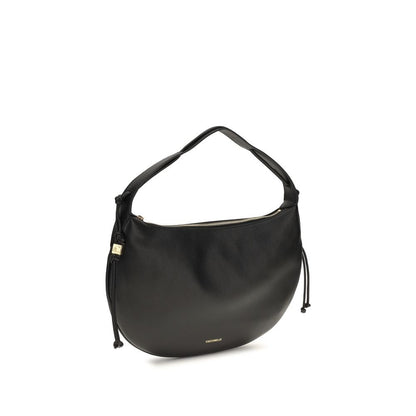 Shoulder Bag by Coccinelle for women in bos taurus grained calf leather black, gold & signature features a effortless chic silhouette with a secure zipper, ample , and versatile shoulder-strap for a effortless chic finish.