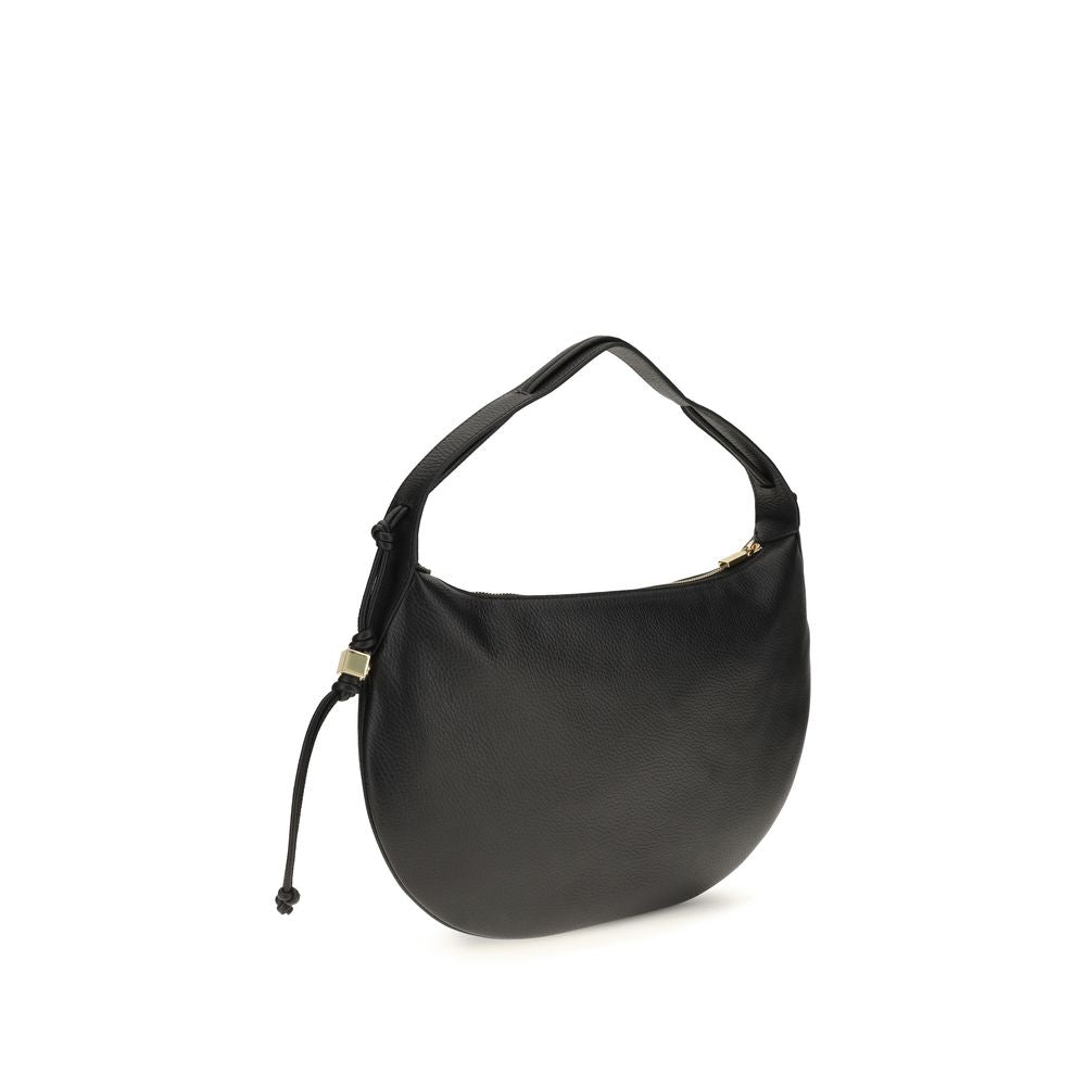 Shoulder Bag by Coccinelle for women in bos taurus grained calf leather black, gold & signature features a distinguished silhouette, showcasing a secure zipper and distinguished with versatile shoulder-strap for a distinguished finish.