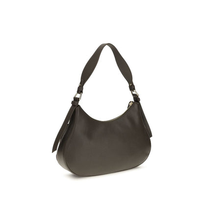 Small Shoulder Bag by Coccinelle for women in bos taurus calf leather brown & gold features a distinguished silhouette, showcasing a secure zipper & magnetic and distinguished built-in-compartments with versatile shoulder-strap, adjustable-strap & handle for a distinguished finish.