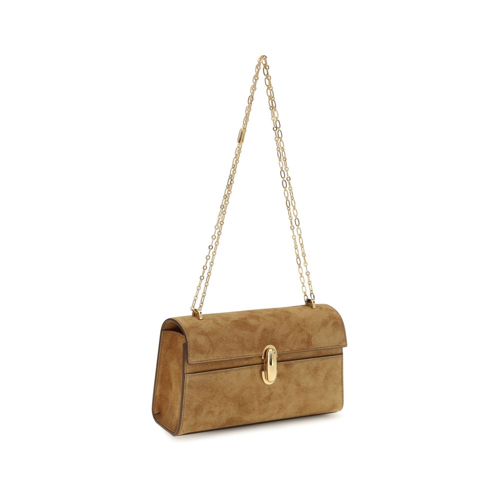 Pouch Clutch Handbag by Savette for women in bos taurus calf leather beige features a architectural silhouette, showcasing a secure , ample internal-pockets, and versatile for a architectural finish.