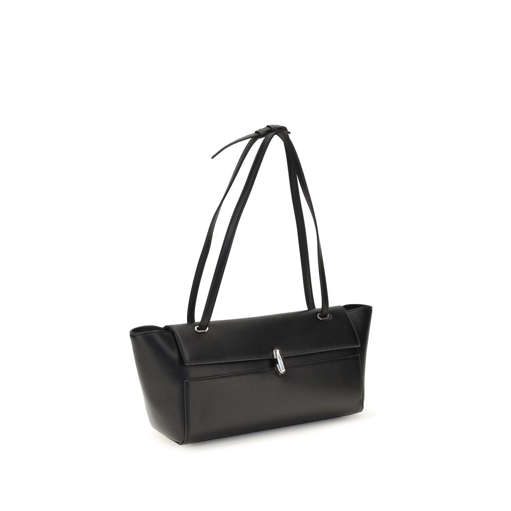 Small 2-in-1 Shoulder & Crossbody Evening Bag by Savette for women in bos taurus calf leather black showcases a enviable silhouette, artfully detailed with a secure zipper, organized , and versatile crossbody-strap & shoulder-strap for a enviable look.