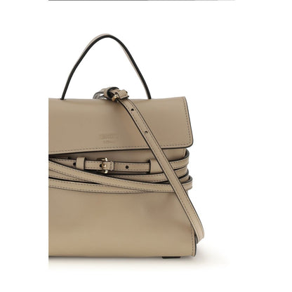 Compact Handbag by Moschino for women in goatskin leather beige & signature features a exquisite silhouette, showcasing a secure and exquisite with versatile belt-strap for a exquisite finish.