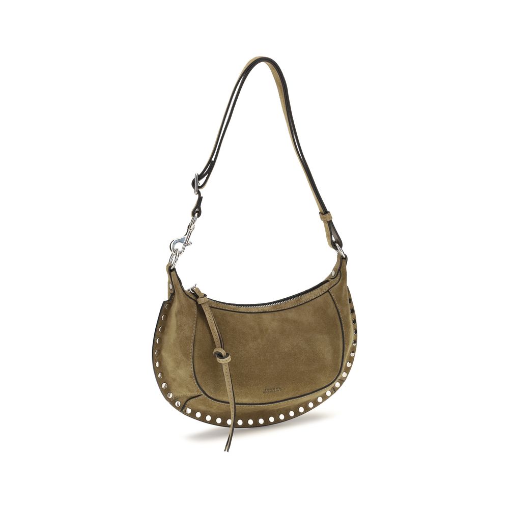 2-in-1 Shoulder & Crossbody Crescent Bag by Isabel Marant for women in bos taurus suede calf leather beige & gold features a effortless chic silhouette with a secure zipper & buckle, ample cardholder, and versatile crossbody-strap, shoulder-strap & adjustable-strap for a effortless chic finish.