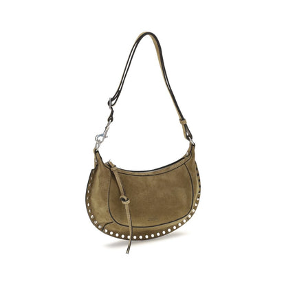 2-in-1 Shoulder & Crossbody Crescent Bag by Isabel Marant for women in bos taurus suede calf leather beige & gold features a effortless chic silhouette with a secure zipper & buckle, ample cardholder, and versatile crossbody-strap, shoulder-strap & adjustable-strap for a effortless chic finish.