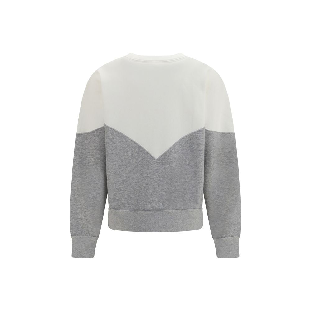 Sweatshirt by Isabel Marant Étoile for women in cotton polyester gray, toile & monogram features an enviable silhouette, showcasing a premium and refined crew neckline for a truly enviable finish.